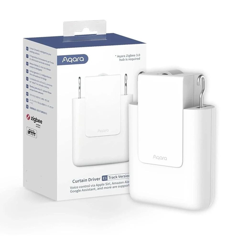 Aqara Smart Curtain Motor E1(Track Version, 1 Pack), Requires AQARA Zigbee 3.0 H